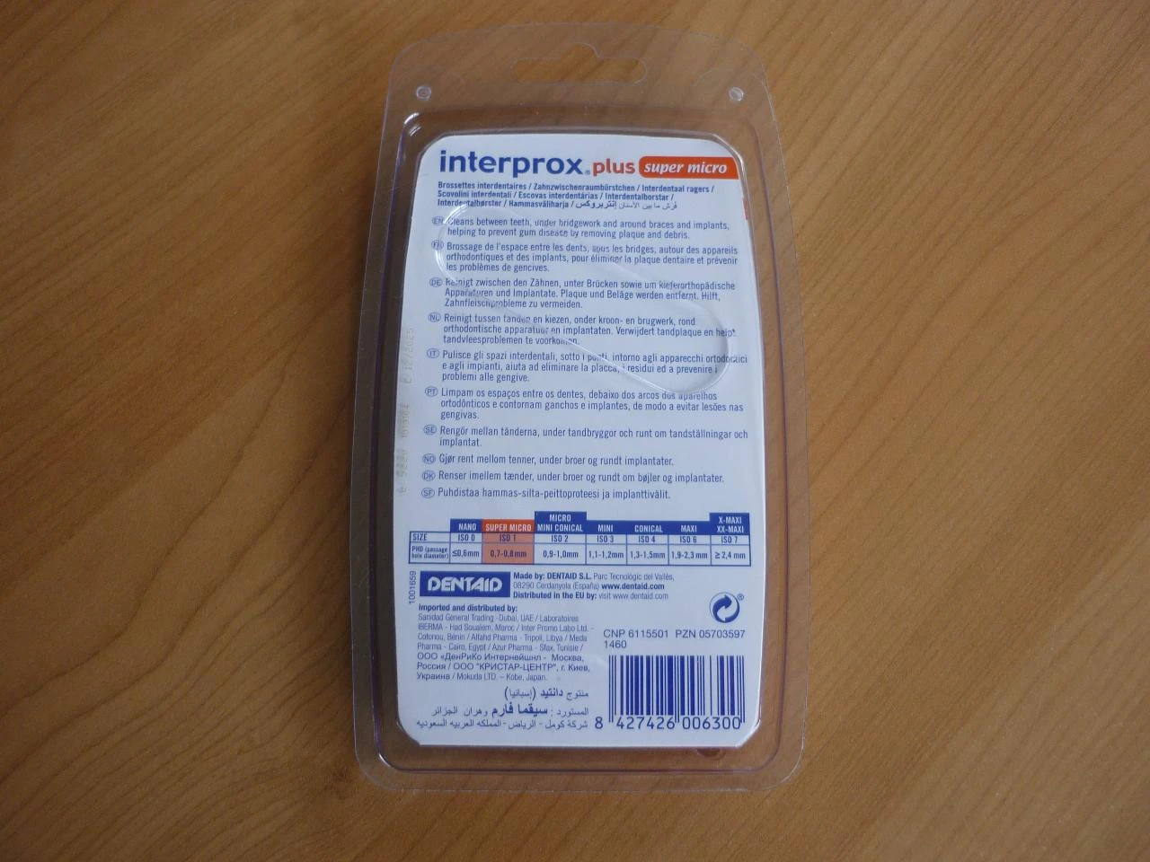 Interprox plus 90° 6x Super micro Naranja ISO 1 0,7-0,8 mm Cepillos interdentales – photo 3